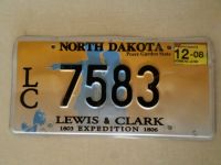 Original USA Kennzeichen License Plate North Dakota "Lewis&Clark" Hessen - Wabern Vorschau