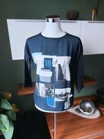 Neuw Blusenshirt 3/4-Arm Sweatshirt Aufdruck Spruch Viskose 34 36 Nordrhein-Westfalen - Uedem Vorschau
