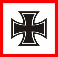 EISERNES KREUZ IRON CROSS AUFKLEBER ABZEICHEN KLEBEFOLIE 15 x 15 Thüringen - Viernau Vorschau