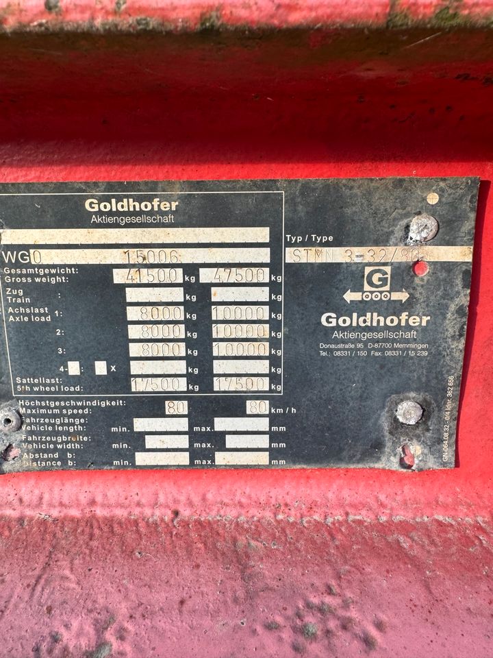 Goldhofer Satteltieflader Tieflader in Aichach