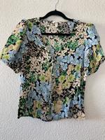 Schöne Bluse Blumen mit Knöpfen und Knote von H&M L Viskose Baden-Württemberg - Albstadt Vorschau