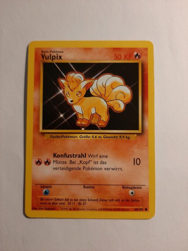 Pokemon Karte Vulpix 68/102 in Rosenheim