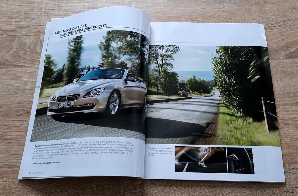 BMW 6er Cabrio Cabriolet Prospekt in Großrinderfeld