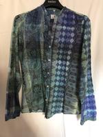 Bluse Milano Italy, 36, blau Hessen - Nidda Vorschau