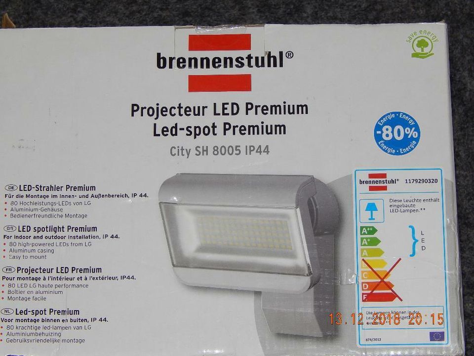 NEU LED-Strahler Premium City Weiß IP 44 schwenkbar Brennenstuhl in Recklinghausen