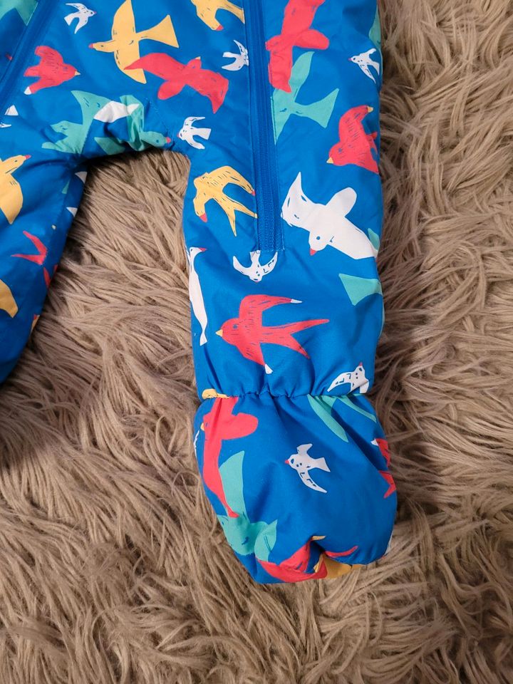 Neu Frugi Schneeanzug Gr. 68-74-80 All in one Suit Warm Blau Vöge in Wetschen