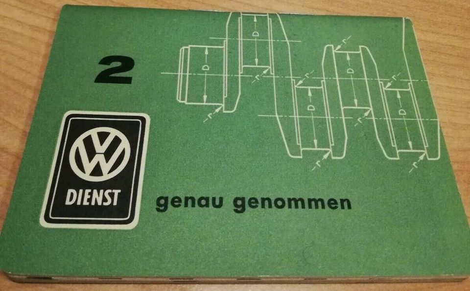 Reparaturheft VW Dienst genau genommen 2 Januar 1963 in Baltmannsweiler