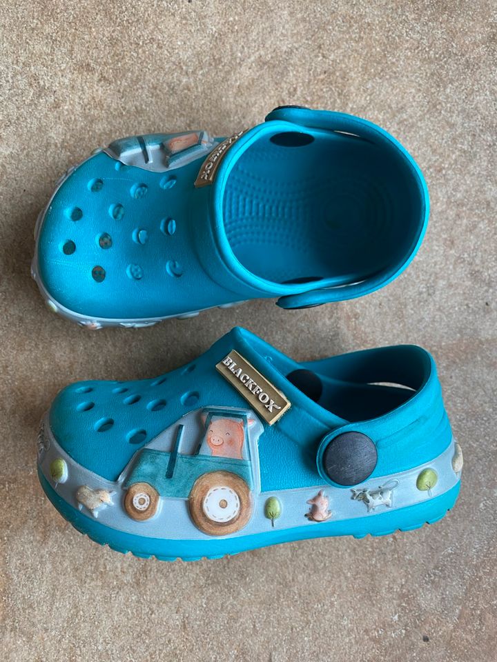 Blackfox Crocs Sommer Bade Schuhe Gr 20/21 in Schechen