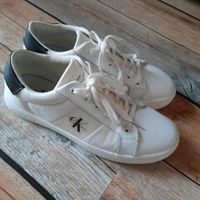 Calvin Klein Sneakers Classic Cupsole Laceup Low Lth in Weiß Nordrhein-Westfalen - Bad Laasphe Vorschau