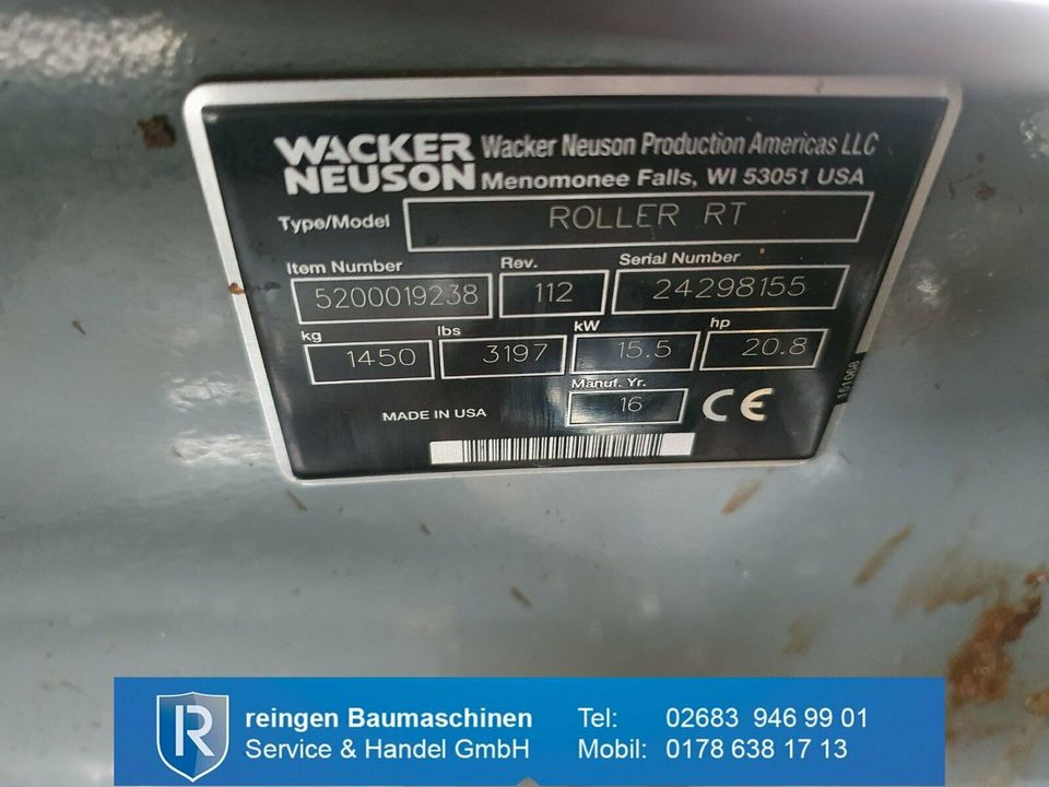 Wacker Neuson Grabenwalze Mieten / Kaufen in Buchholz (Westerwald)