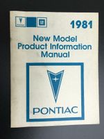 1981 Pontiac New Car Supplement Shop Manual Reparturanleitung Hessen - Kassel Vorschau