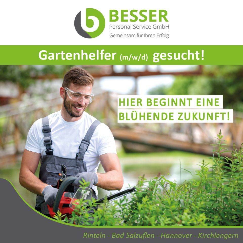 [02] Gartenhelfer (m/w/d) gesucht! in Bad Salzuflen