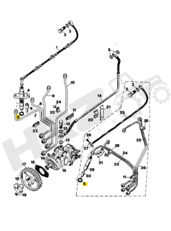 O-Ring Einspritzdüse IHC 353 423 533 724 844 9551455 717203R1 CNH in Barsinghausen