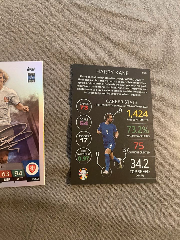 Topps Match Attax Legend Nedved & Harry Kane Black Edition in Weinstadt