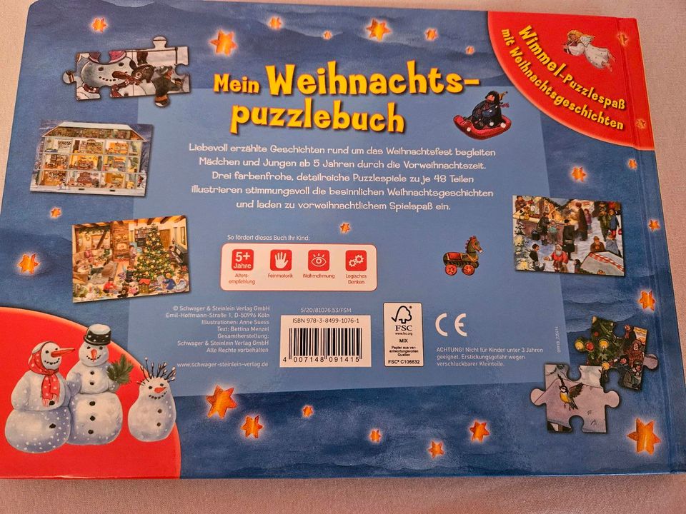 Mein Weihnachts-puzzle Buch neuwertig in Niddatal