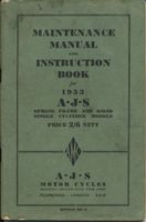 AJS Einzyl.Modelle, Handbuch/Instructionbook 1953, gebr., g. Zust Bayern - Schernfeld Vorschau