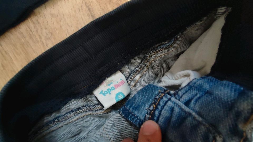 86 Topomini Set Jeans Hose Pullover Pulli Waldtiere in Pretzien