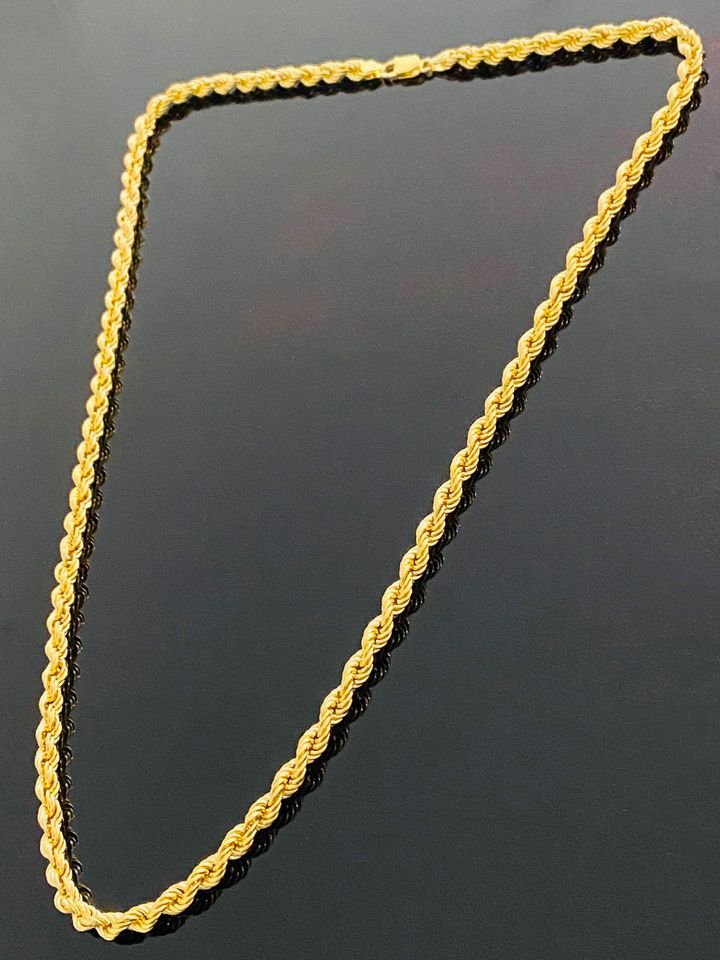 Kordelkette/ Rope Chain 585 Goldkette Königskette Plattenkette in Berlin
