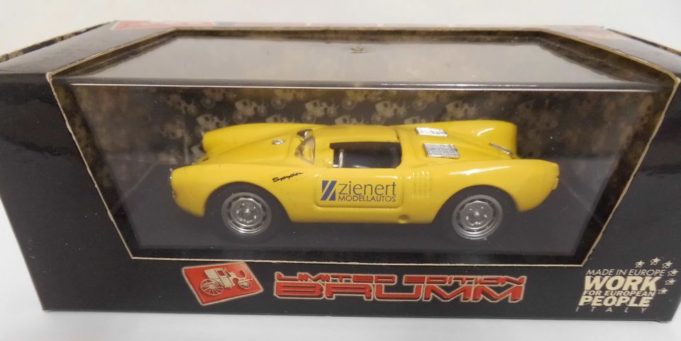 Modellauto 1/43 Porsche 550 (1954) gelb,limitiert in Weida