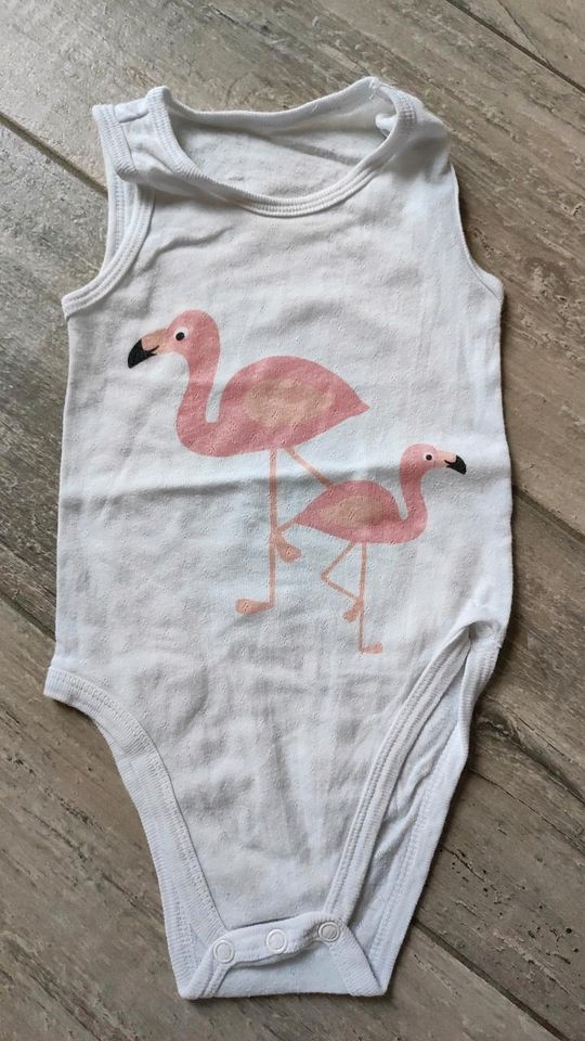 Body Flamingo weiß 86/92 wie neu in Teublitz