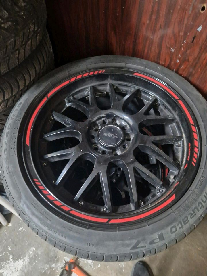 Alufelgen ASA 245/40 R18 in Drei Gleichen