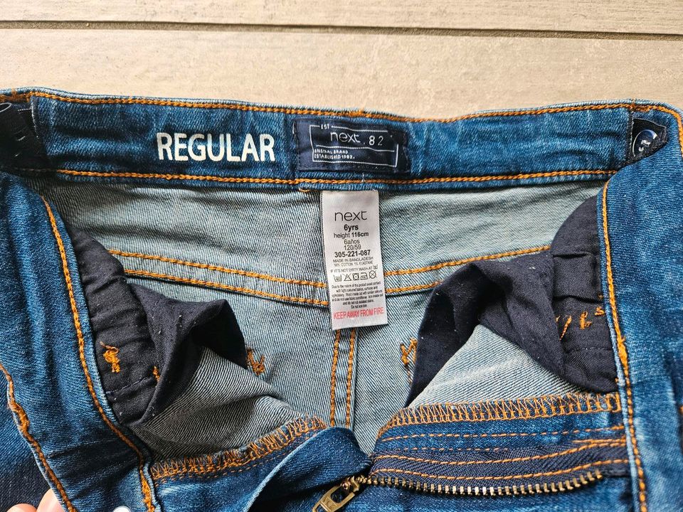 Jungen Next Jeans Blau Regular Gr. 116, wie neu in Großwallstadt