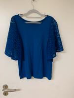 Esprit Collection M 38 Bluse Damen Shirt Spitzenärmel royalblau Hessen - Egelsbach Vorschau