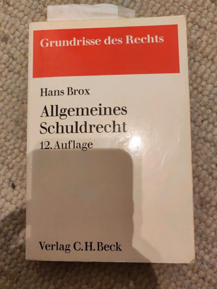 Brox, Allgemeines Schuldrecht, 12. Auflage, 1984 in Künzell