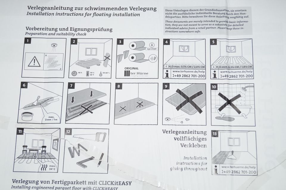 Fertigparkett Schiffsboden, Buche lackiert 26,47 m2 in Bürgel