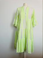 Sommerkleid Zwillingsherz 38/40 weiß neongrün Sachsen-Anhalt - Muldestausee Vorschau