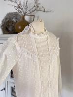 Zara Bluse Boho Neu weiß Lochmuster Mega schön Hessen - Hünstetten Vorschau
