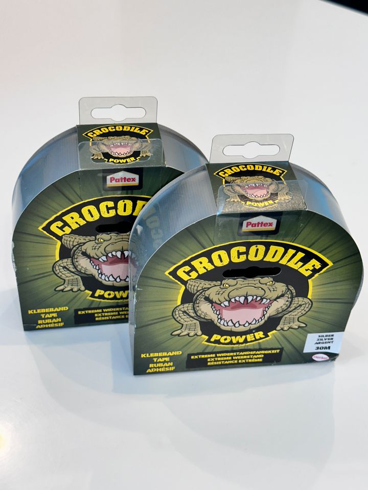 Pattex Crocodile Power Tape 2x30m 50mm silber (Gaffa, Panzertape) in Merzig