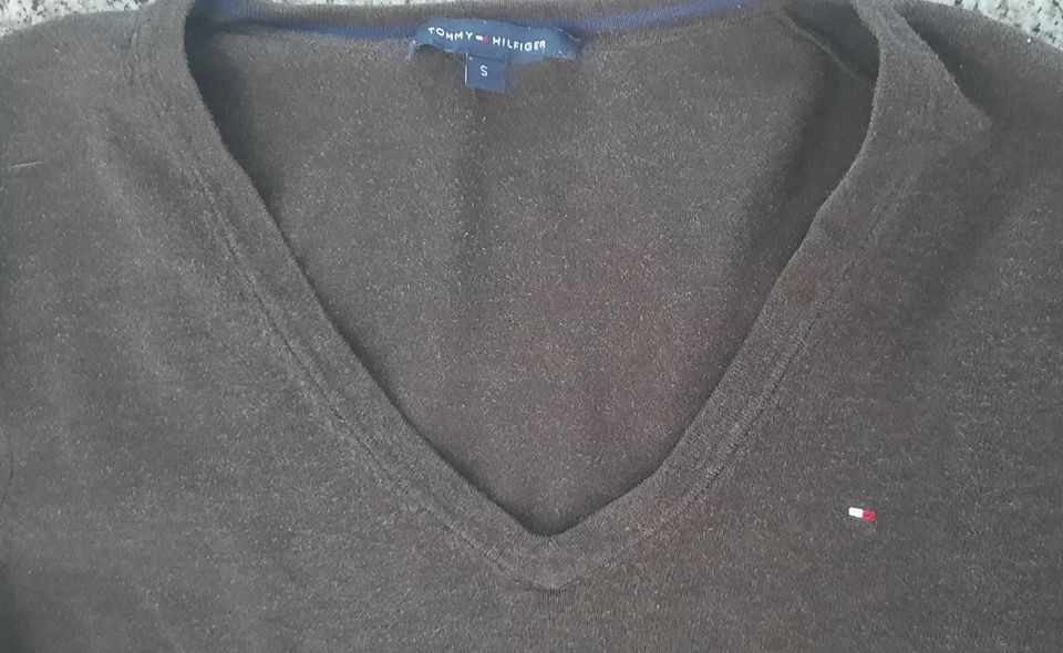 Tommy Hilfiger Pullover, anthrazit, Gr. S in Mandelbachtal