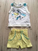 Gr. 50 kurzes Sommer Set gelb weiß kurze Hose Achselshirt Shirt Sachsen - Lengenfeld Vogtland Vorschau