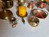 Vintage 6 Messingteile Vase Kerzenhalter Umtopf etc. Nordrhein-Westfalen - Rietberg Vorschau