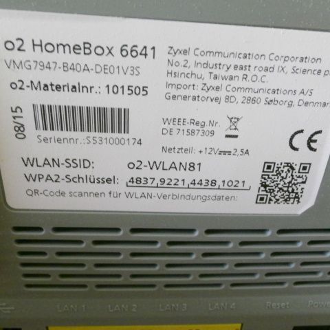 DSL Router O2 HomeBox 6641 NEU in Pirna