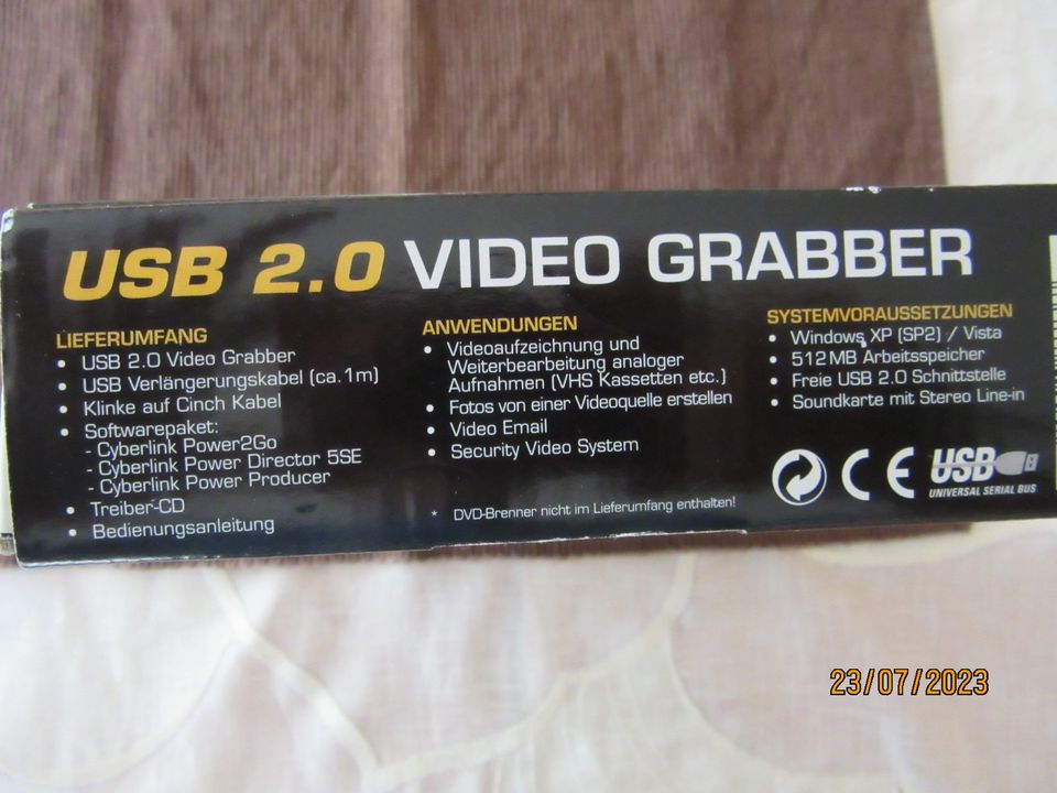 Video - Grabber (Medion USB 2.0) in Hamberge Holstein