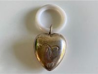 Beiß-Ring Kinder Baby-Rassel Herz Silber Versilbert Antik Vintage Nordrhein-Westfalen - Pulheim Vorschau