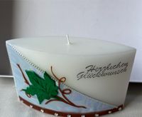 Glückwunschkerze Geburtstag Kerze aus Wachs ovale Form Thüringen - Sollstedt (Wipper) Vorschau