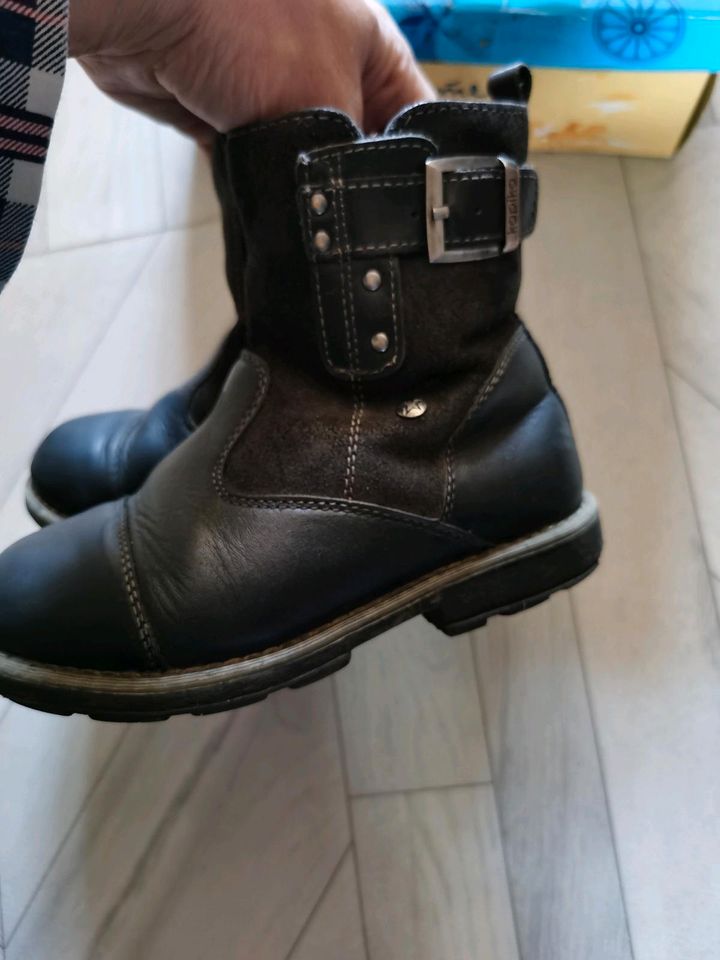 Lammfell Winterschuhe Winterstiefel Leder gr 28 in Berlin