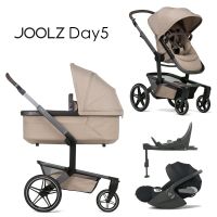 Joolz Day 5 - 4in1 Kinderwagen-Set - Sandy Taupe - inkl. Babywanne + Sportsitz + Cybex Cloud T i-Size + Base T + XXL-Zubehörpaket - NEU Hessen - Fulda Vorschau