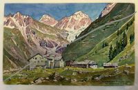 Rudolf Preuss (1879-1961) originale Aquarelle Tirol Österreich Bayern - Wörth an der Isar Vorschau