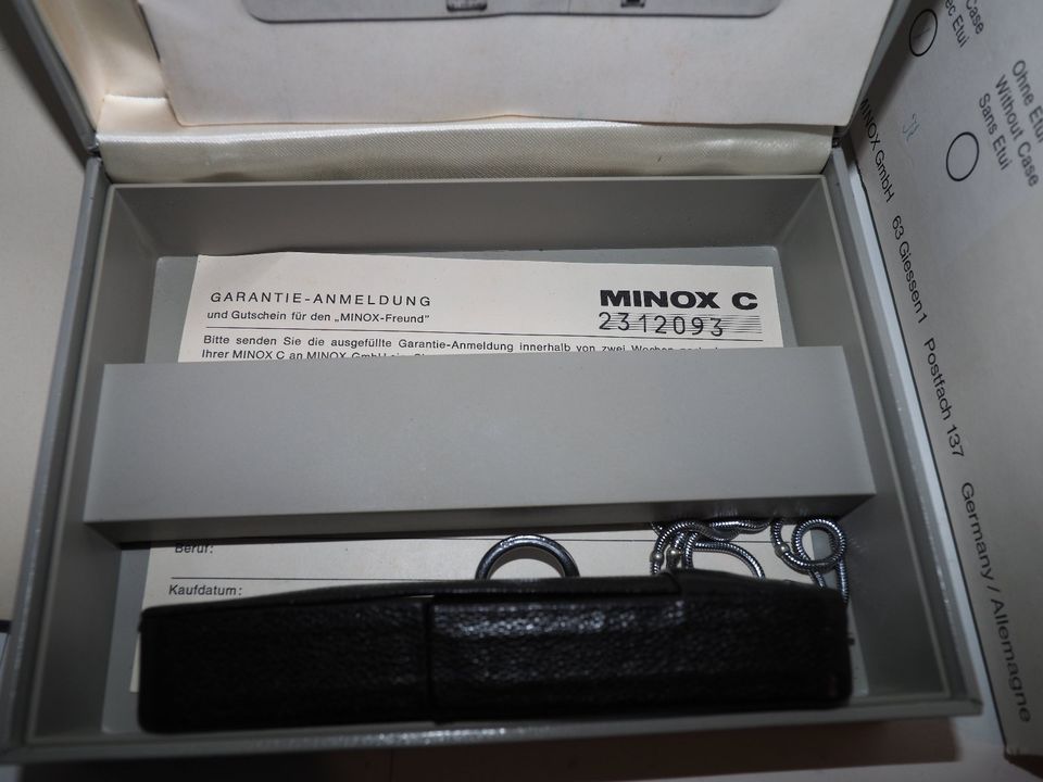 Minox C Kleinbildkamera OVP Tasche Kette in Wiesbaden
