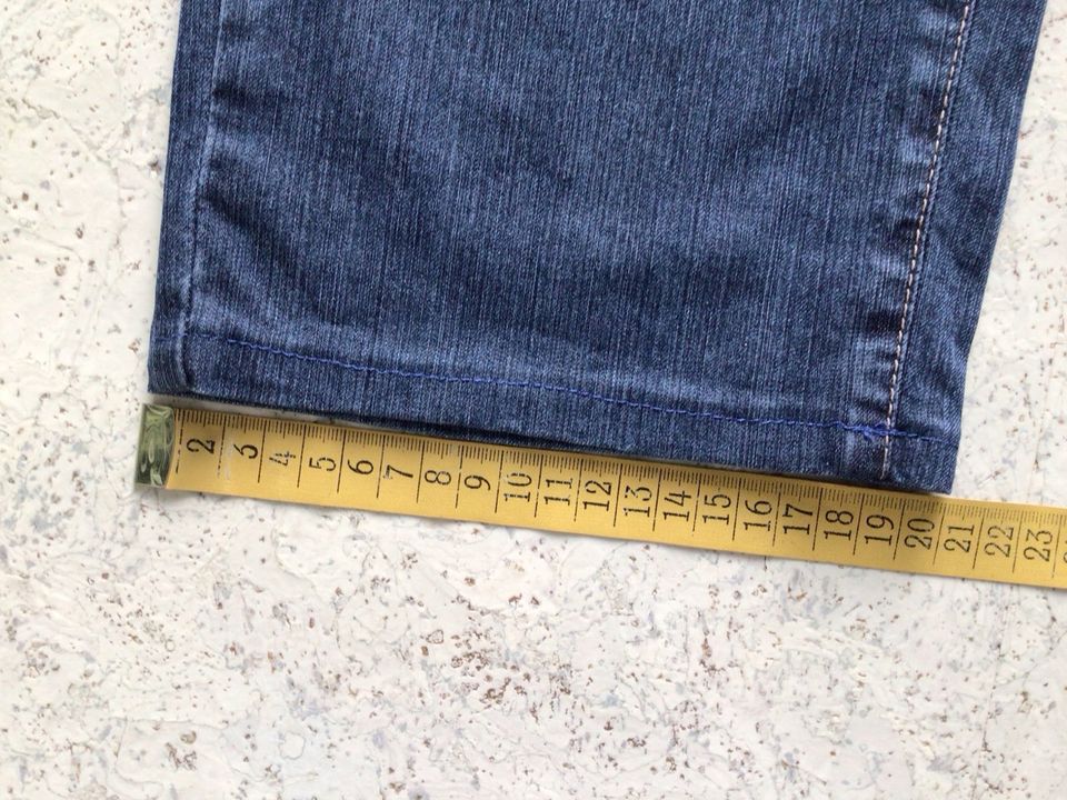 Walbusch Damen 5 Pocket-Jeans Hose Gr. 23, Kurzgröße 46, blau in Solingen