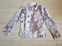 Damen Jacke/Kragen Finnkarelia Gr. 40 weiß braun florales Muster Köln - Weidenpesch Vorschau