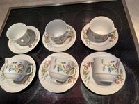 6 Kaffeetassen mit Teller  Henneberg DDR Sachsen-Anhalt - Wernigerode Vorschau