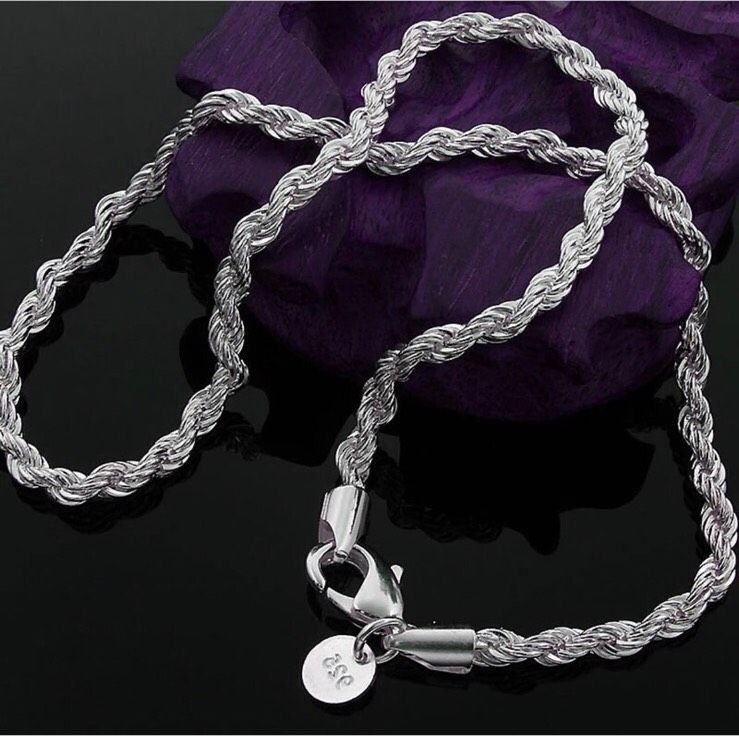 ⭐️ 925 SILBER ⭐️ SET ⭐️ KORDELKETTE + ARMBAND ⭐️ NEU ⭐️ ROPECHAIN in Hannover