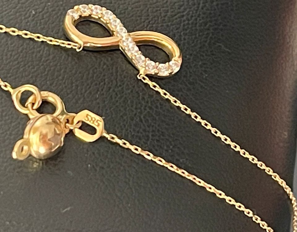 585 Goldkette Brillanten Schöneberg jetzt 14K | Kleinanzeigen ist Berlin Infinity Unendlichkeit Kleinanzeigen eBay - CHRIST in 0,3Ct
