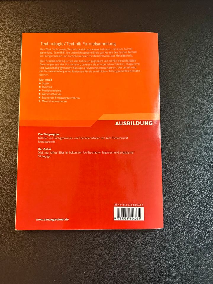 Technologie/Technik Formelsammlung 9. Auflage in Kempen