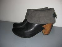 Stylische Clogs, Vialis, Gr. 38, Echtleder, handmade, schwarz Bayern - Tuchenbach Vorschau